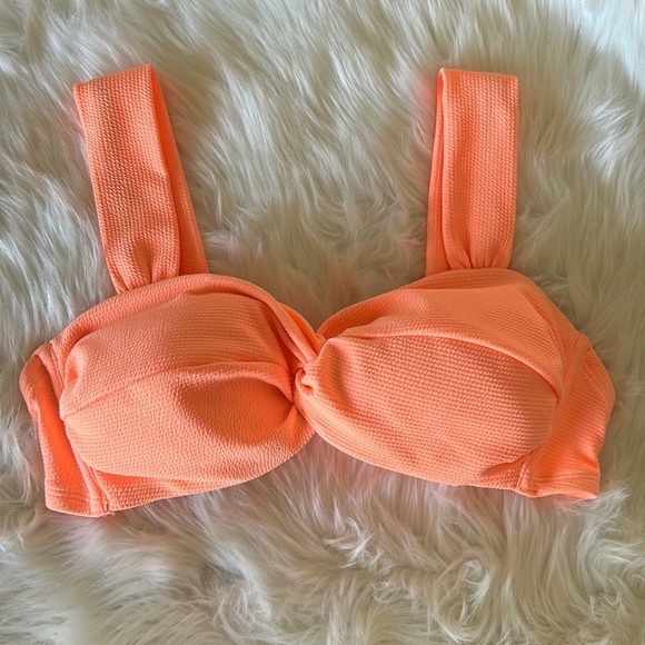 Neon Orange Bikini Top Size D/DD - Picture 1 of 6